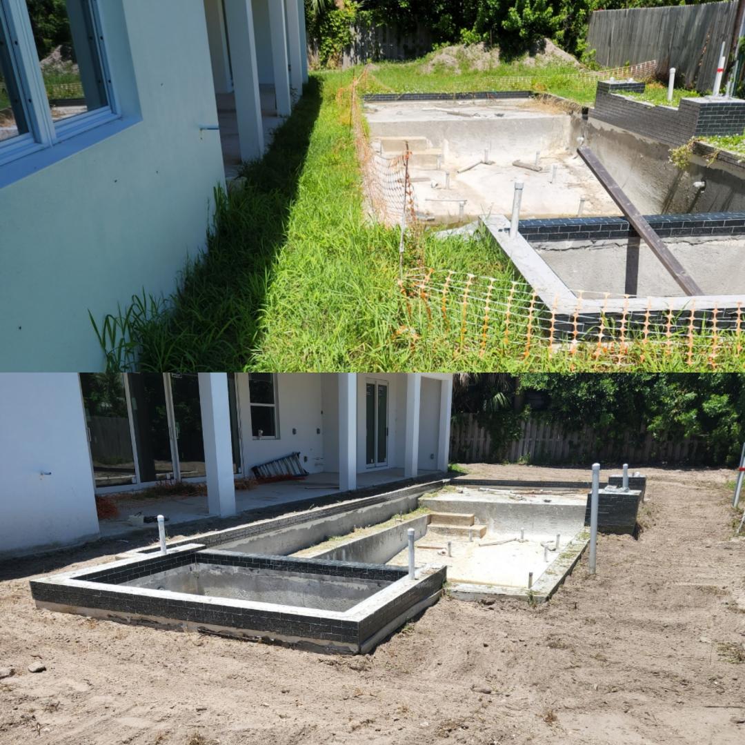 Getting pool sites ready for deck install